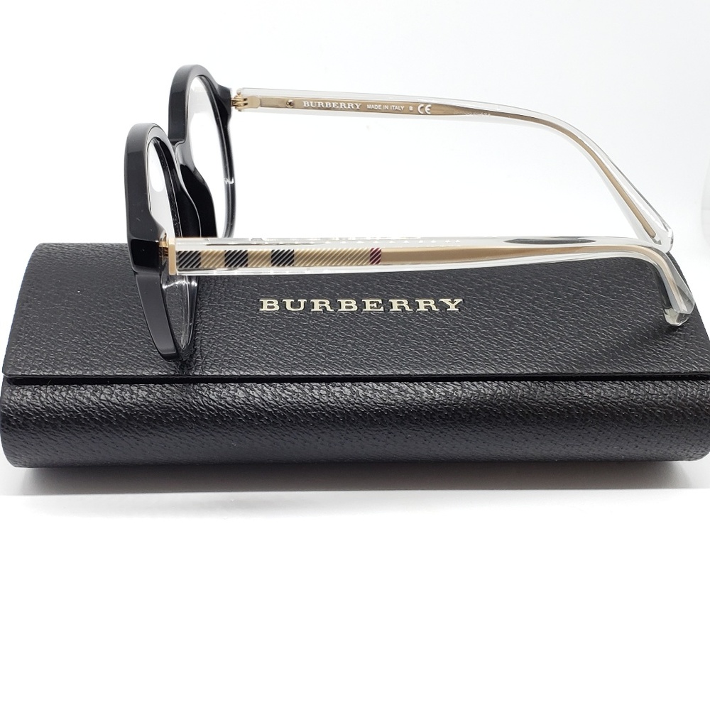 Authentic Burberry Rx Eyeglasses  black round - Picture 4 of 8